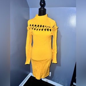Yellow Midi Dress